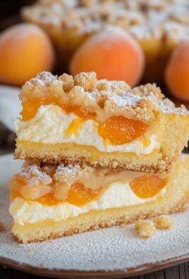 Aprikosenkuchen mit Quark und Streuseln