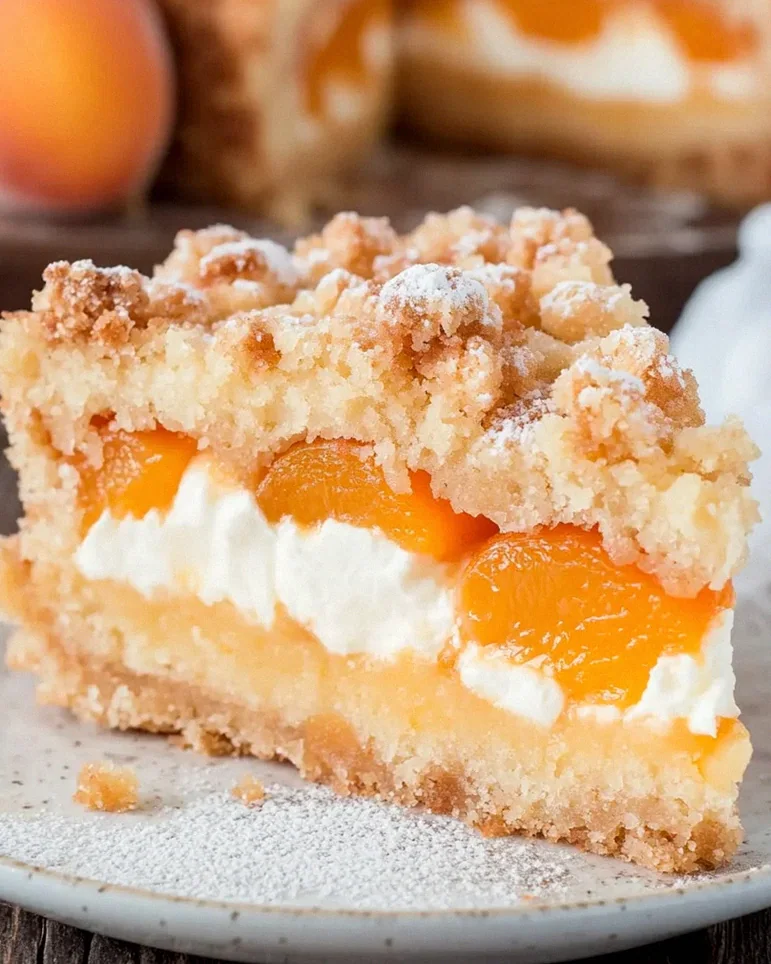 Aprikosenkuchen mit Quark und Streuseln – Schritt 2