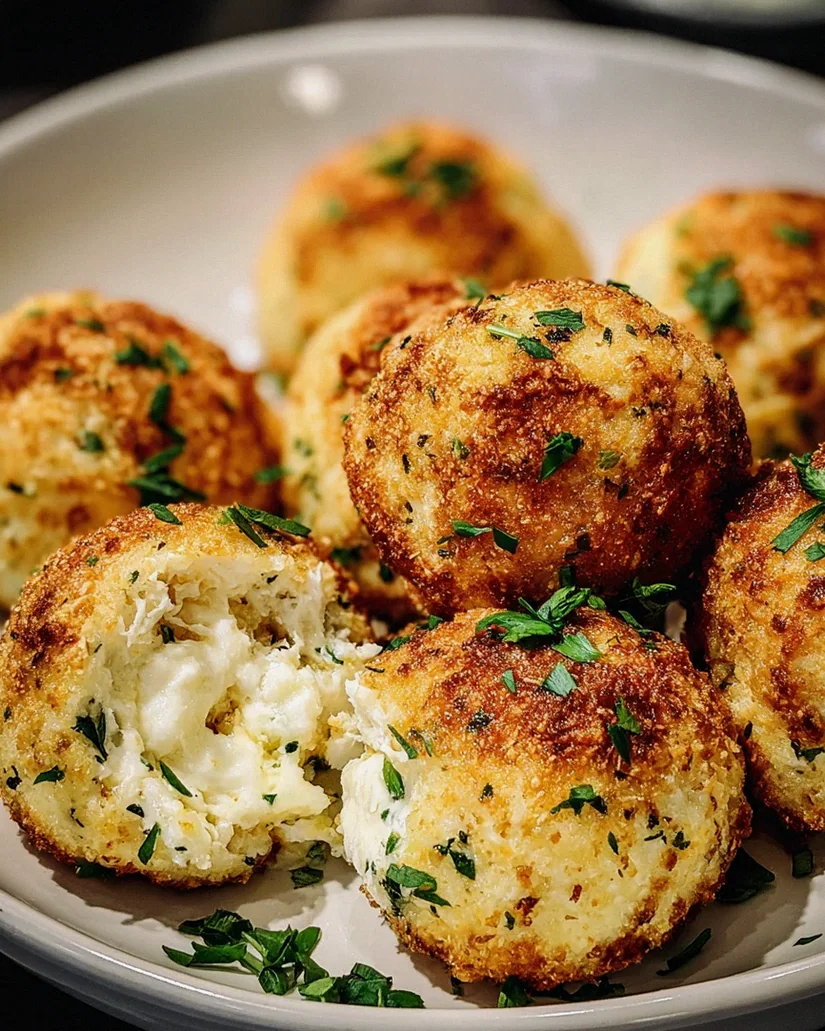 Blumenkohl-Mozzarella-Bällchen