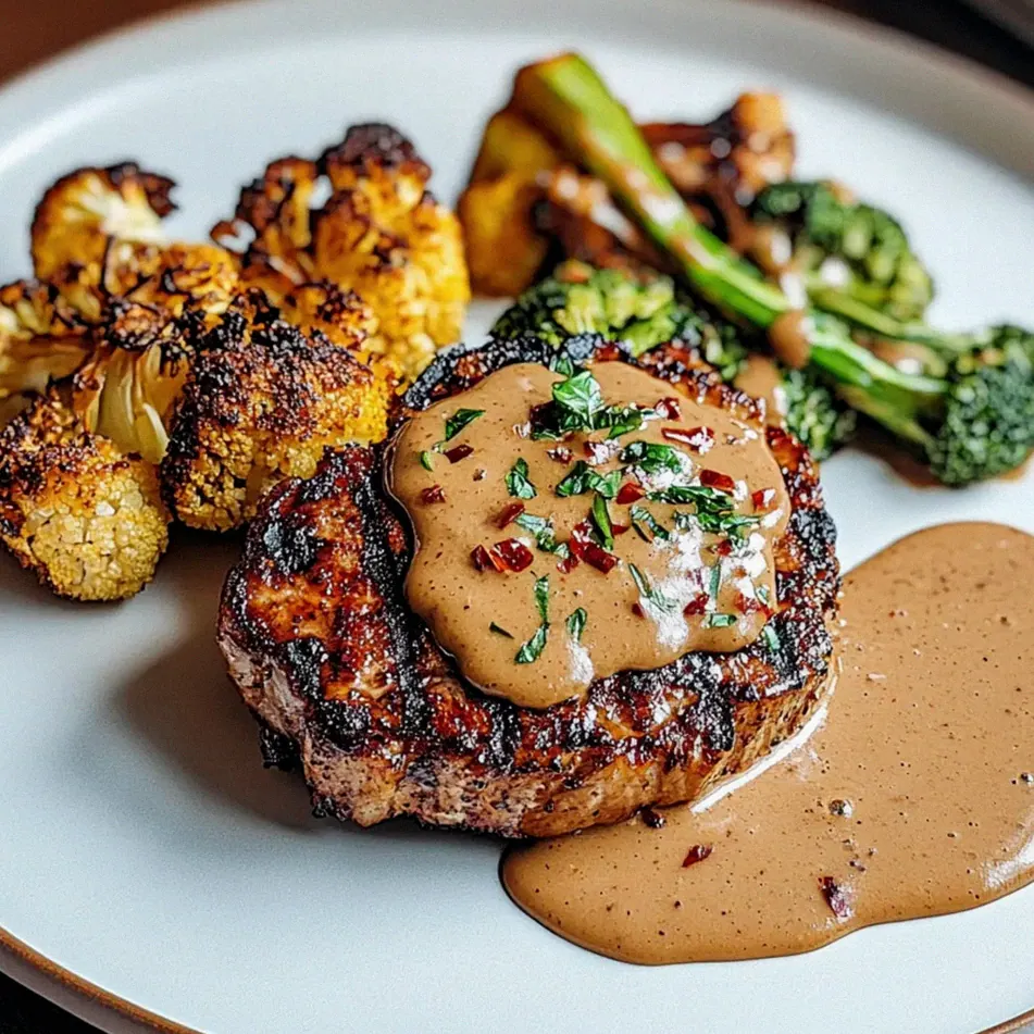Blumenkohlsteak mit Pfefferrahmsauce einfach und lecker – Schritt 2