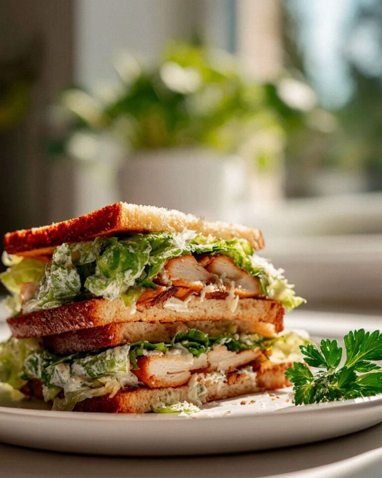 Creamy Chicken Caesar Sandwich Deluxe