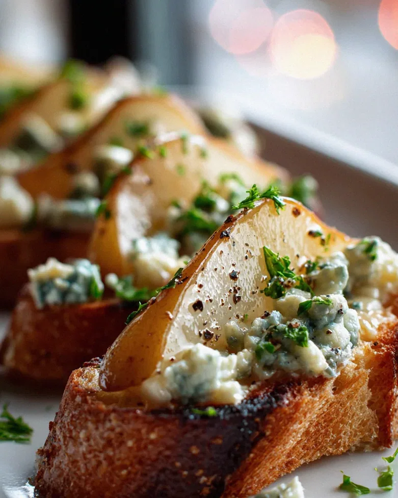 Gorgonzola Birnen Bruschetta – Süß trifft Salzig – Schritt 2