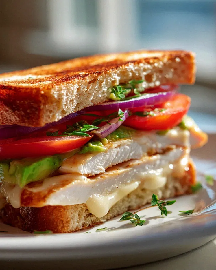 Hähnchen Avocado Melt: Das ultimative Sandwich-Erlebnis!