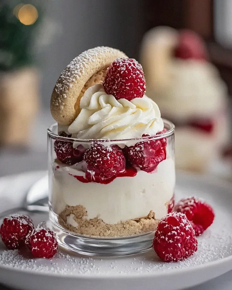 Himmlische Vanillekipferl Dessert mit alkoholfreien Beeren