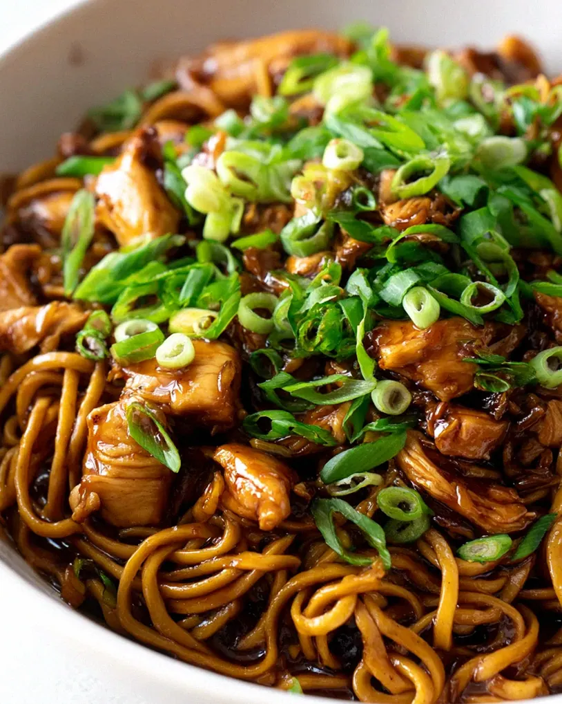 Langsame Kochzeit: Sticky Garlic Chicken Nudeln Rezept – Schritt 1