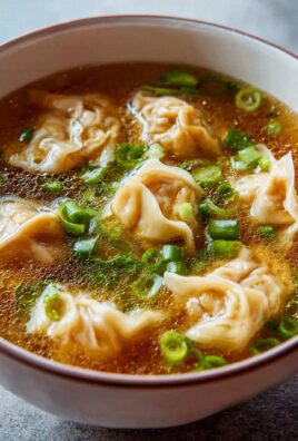 Leckere Wonton Suppe mit Rindfleisch: Einfaches Rezept!