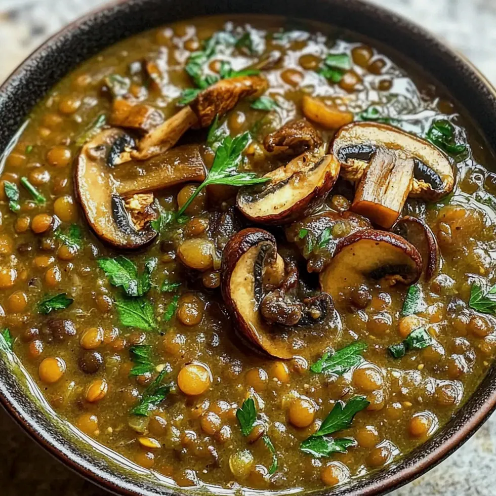 Linsen- und Pilzsuppe für herzliche Abende – Schritt 2