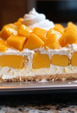 Mango Tres Leches Kuchen: Ein tropischer Genuss