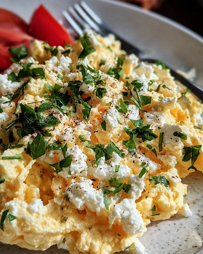 Rührei mit Hüttenkäse – Schritt 2