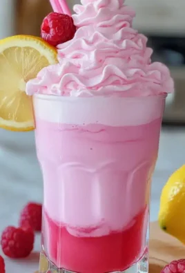Schaumige rosa Limonade für heiße Sommertage