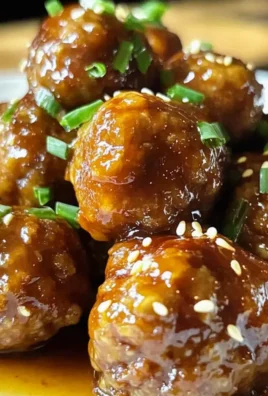 Süße hawaiianische Teriyaki-Fleischbällchen aus dem Slow Cooker