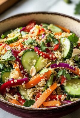 Thailändischer Quinoa-Salat für gesundes Meal Prep