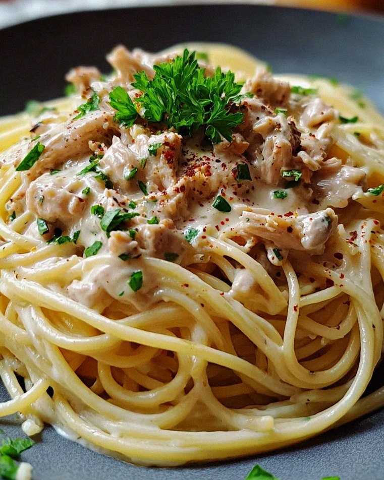 Thunfisch-Sahne-Soße mit Spaghetti – Schritt 2
