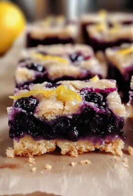 Zitronen-Blaubeer-Riegel: glutenfrei und köstlich